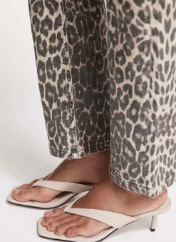 Betty Cream Leather Flip Flop Heels