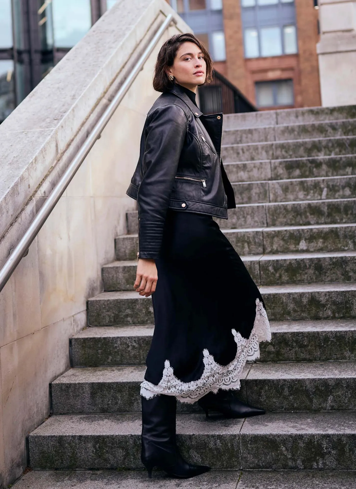 Black Casual Leather Jacket