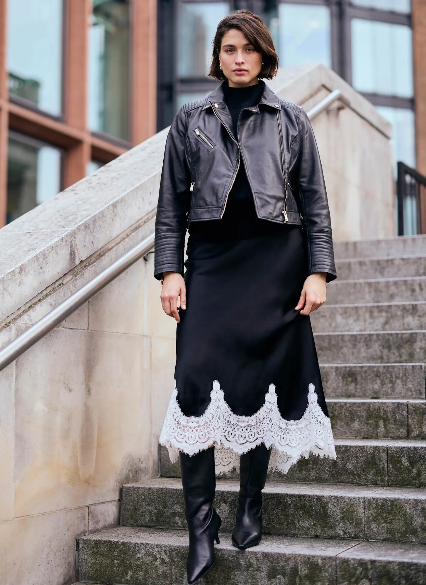 Black Casual Leather Jacket