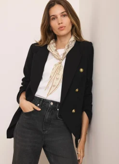 Black Double Breasted Blazer