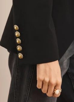 Black Double Breasted Blazer