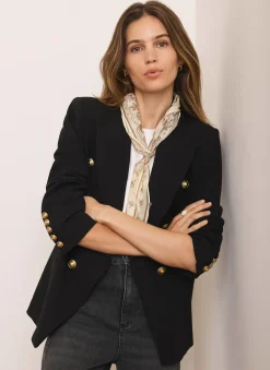 Black Double Breasted Blazer