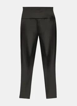 Black Faux Leather Leggings