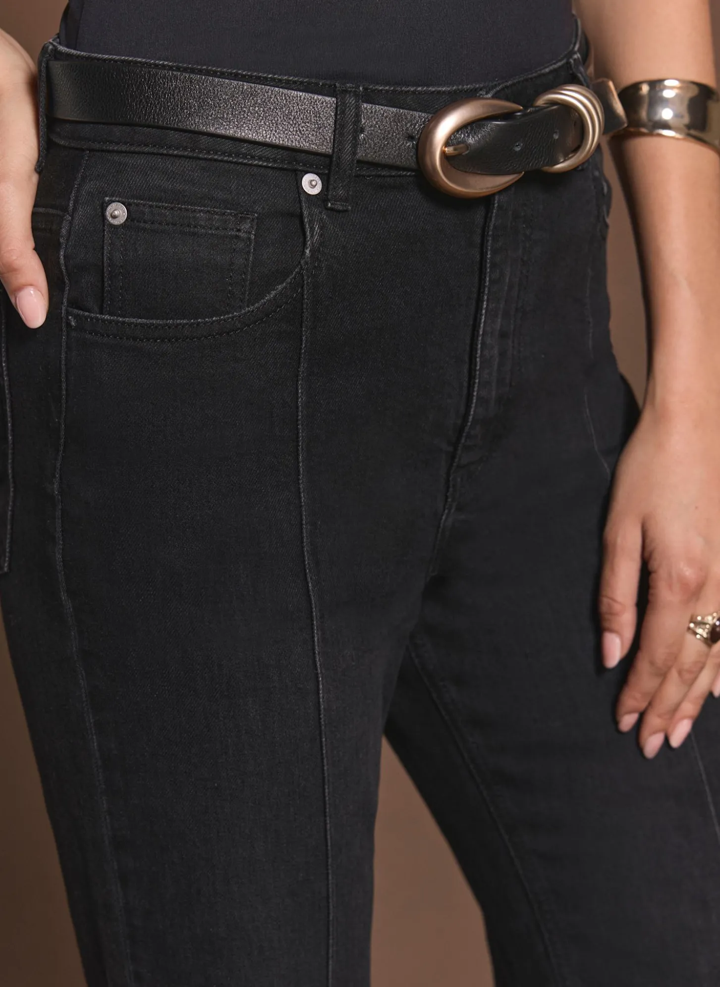 Black Flared Jeans
