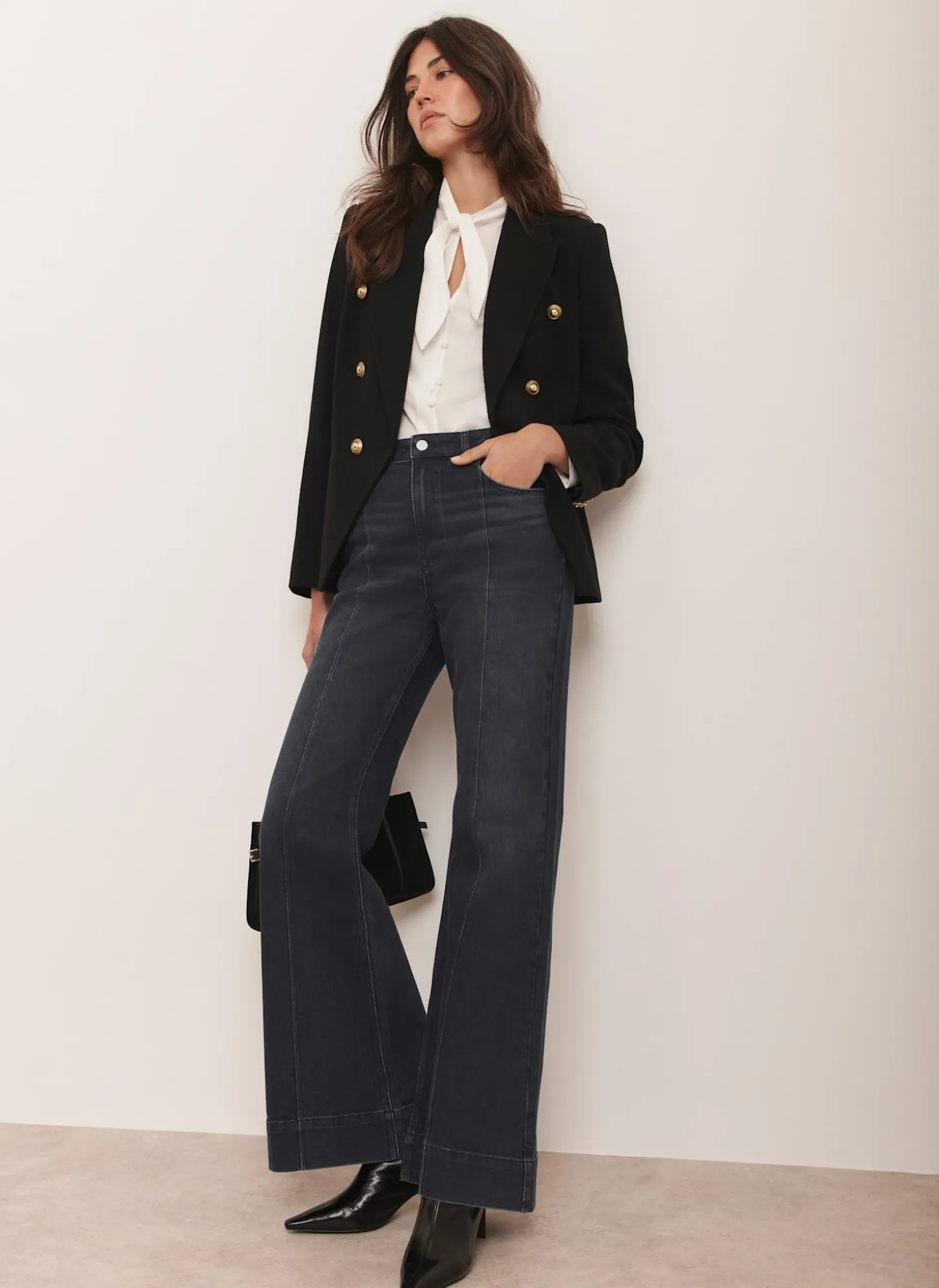 Black Flared Jeans