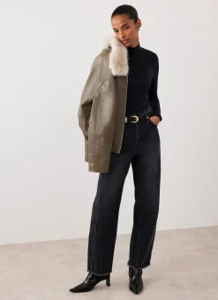 Black High Neck Layering Top