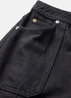 Black High Rise Wide Jeans