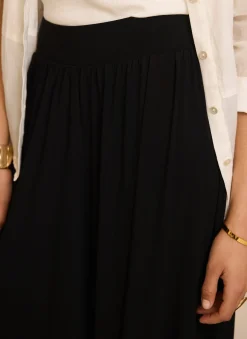 Black Jersey Balloon Trousers