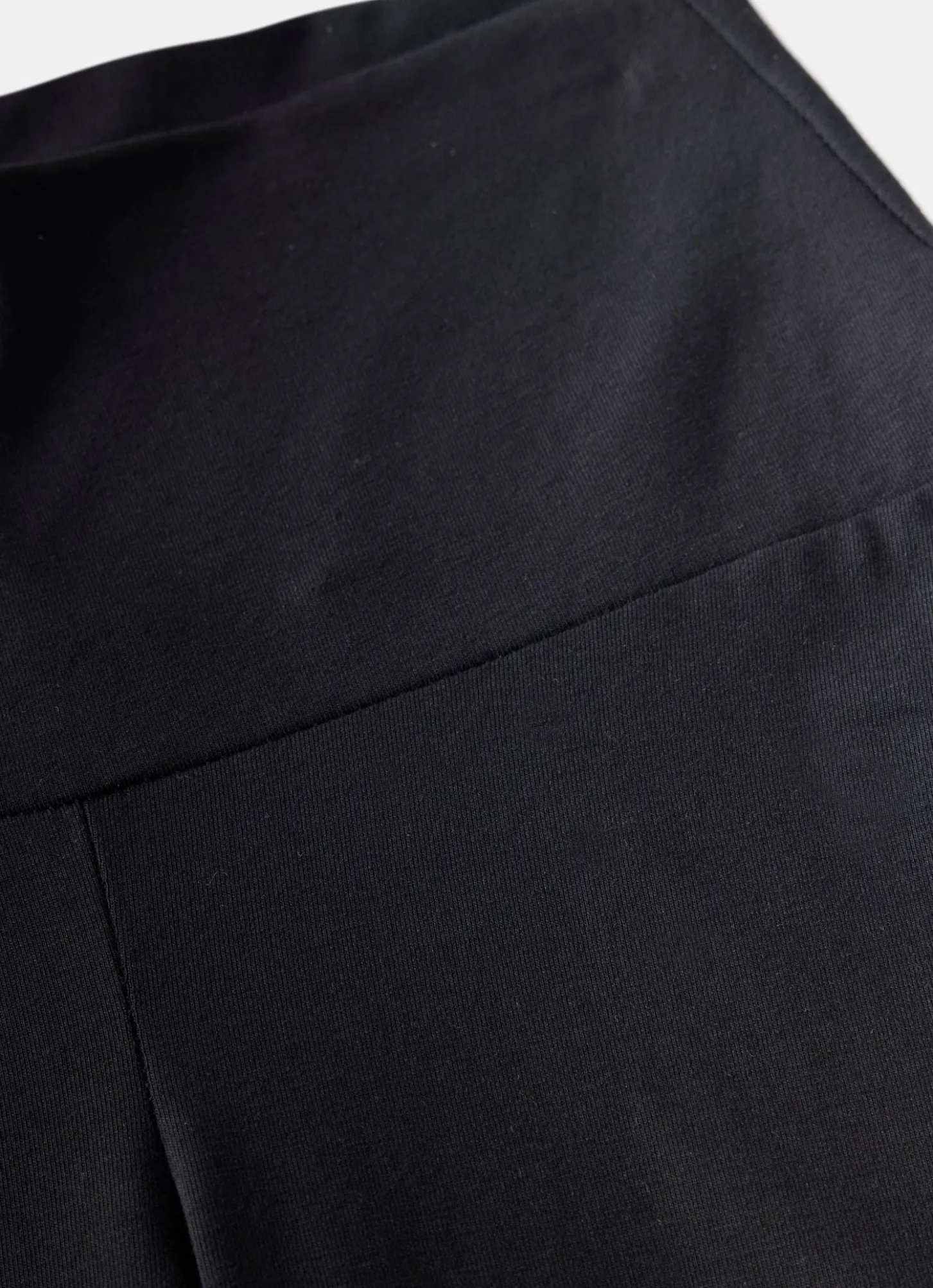 Black Jersey Straight Leggings