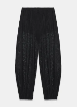 Black Lace Balloon Trousers