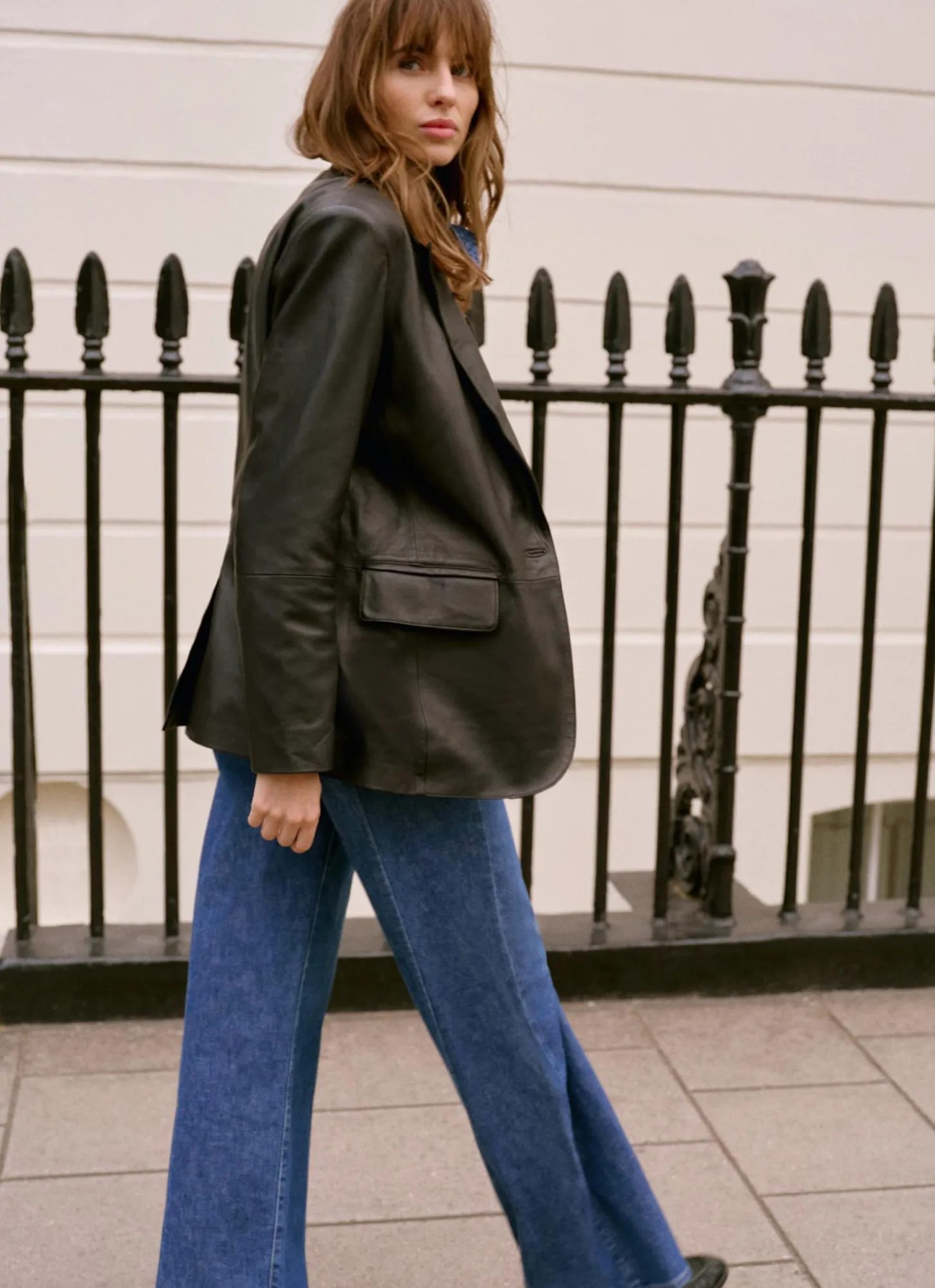 Black Leather Blazer
