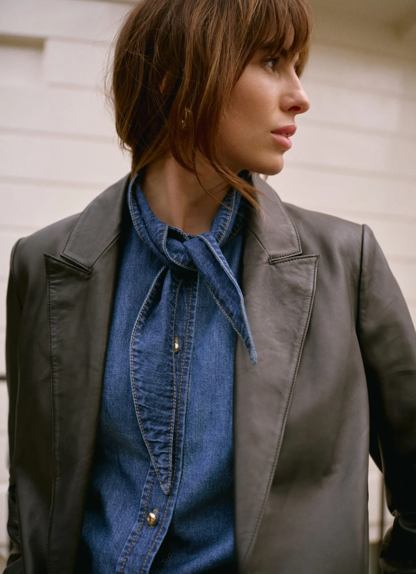 Black Leather Blazer