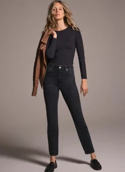 Black Long Sleeve Layering Top