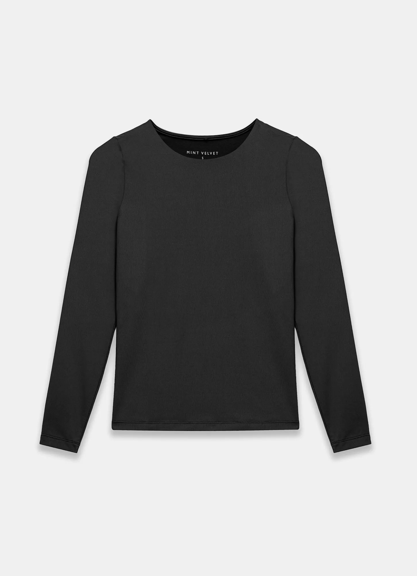 Black Long Sleeve Layering Top