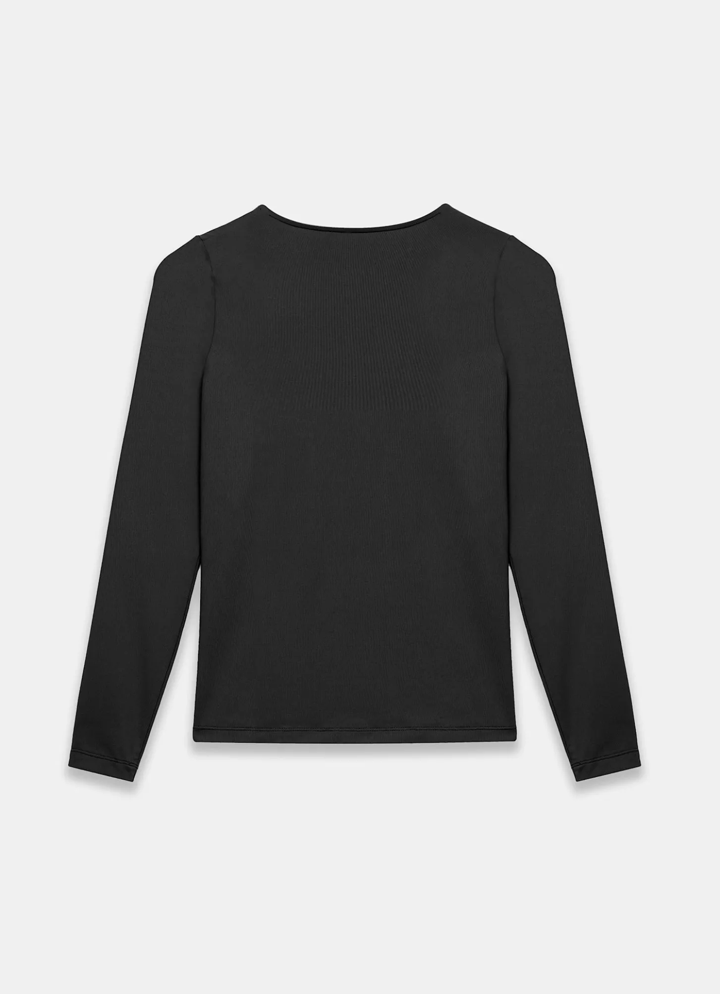 Black Long Sleeve Layering Top