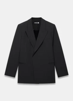 Black Longline Blazer