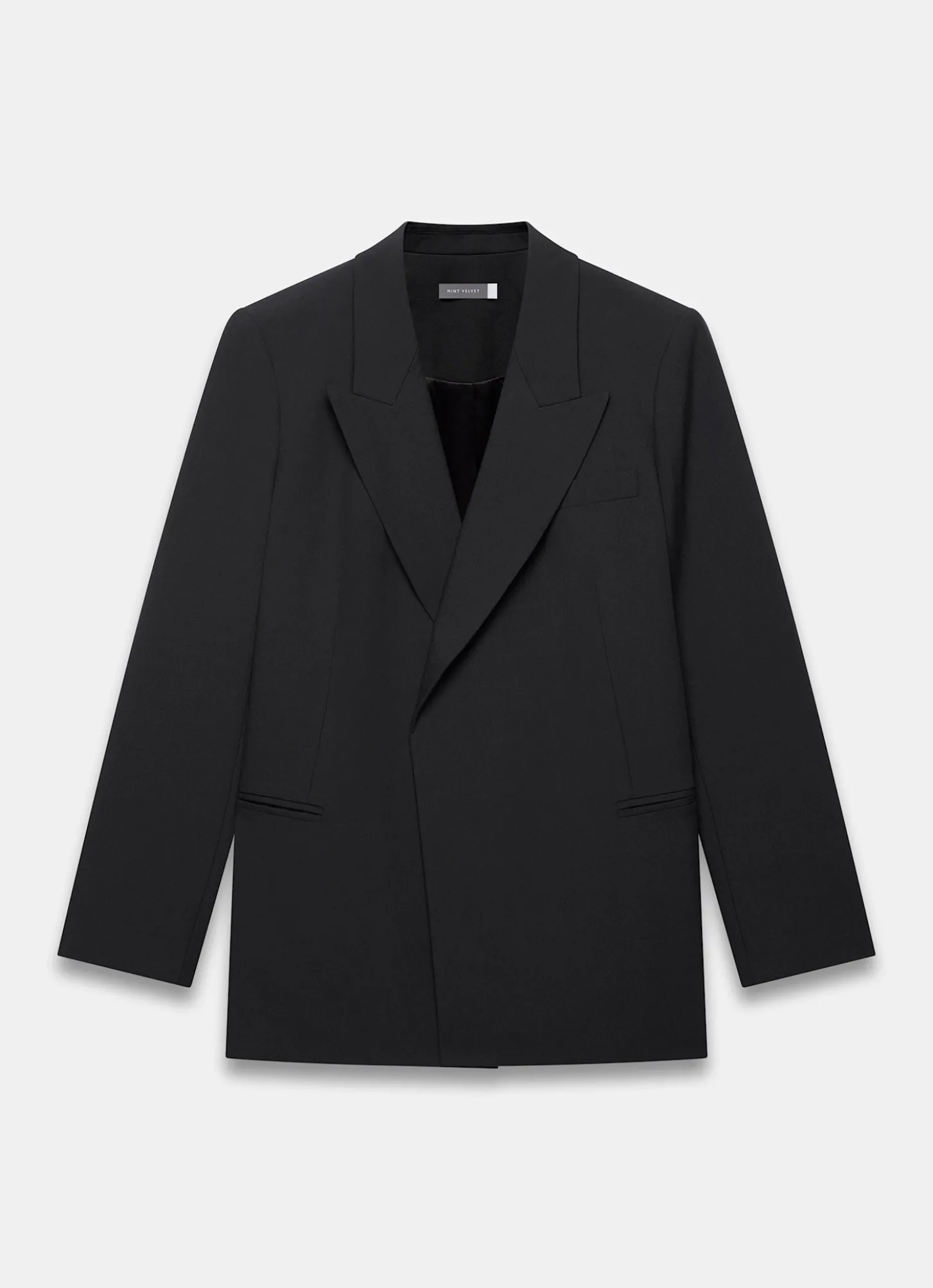 Black Longline Blazer