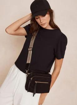 Black Nylon Crossbody Bag
