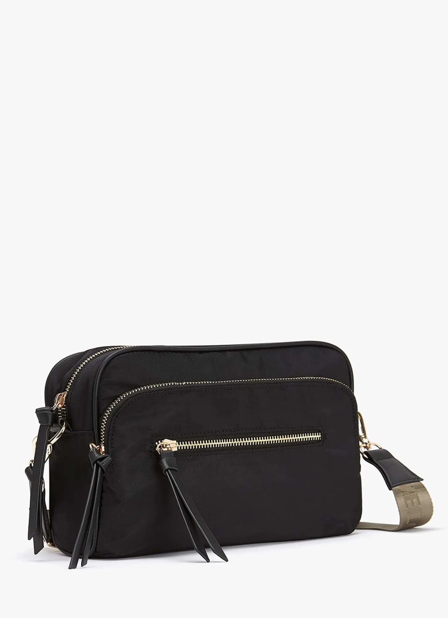Black Nylon Crossbody Bag
