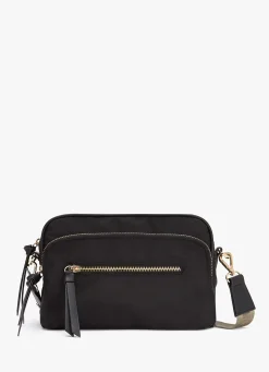 Black Nylon Crossbody Bag