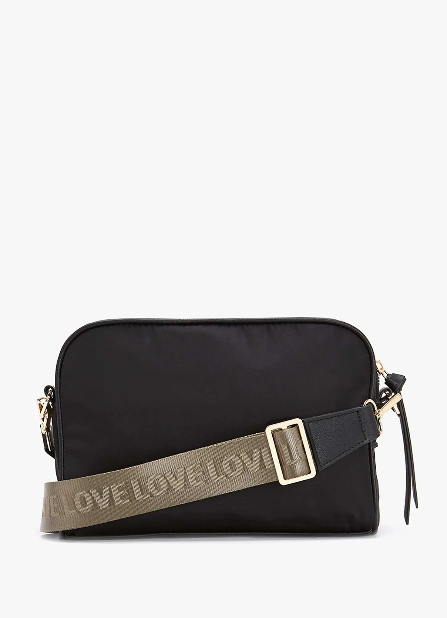 Black Nylon Crossbody Bag