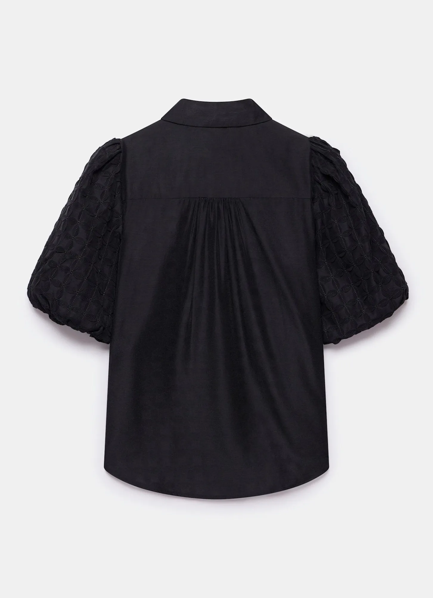 Black Petal Detail Shirt