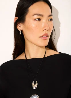 Black Slash Neck T Shirt
