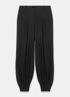 Black Soft Balloon Trousers