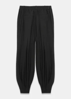 Black Soft Balloon Trousers