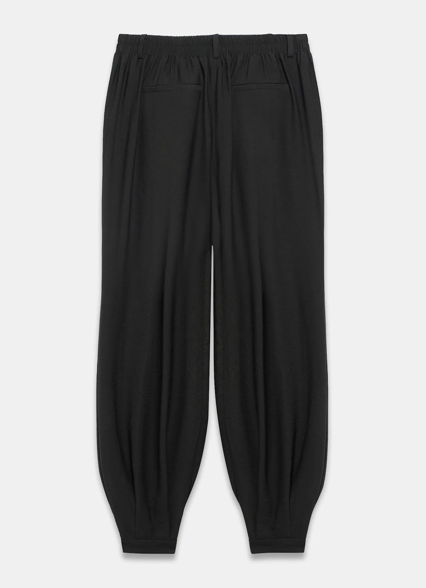 Black Soft Balloon Trousers