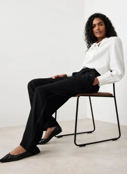 Black Tailored Wide Trousers