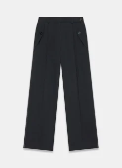 Black Tailored Wide Trousers