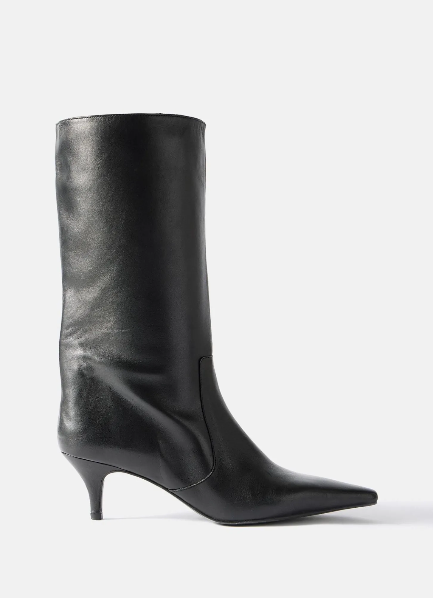 Bode Black Leather Calf Boots
