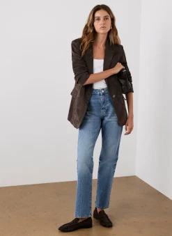 Brown Suede Blazer