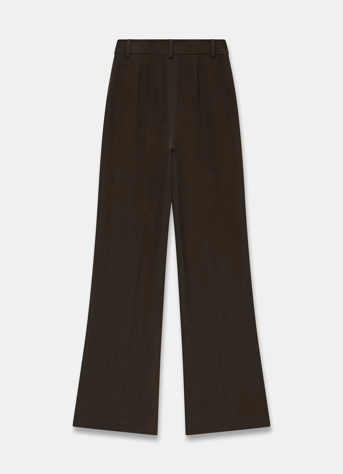 Brown Tailored Wide Trousers