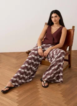 Burgundy Gathered Cami Top
