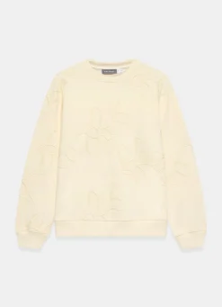 Butter Yellow Embroidered Sweatshirt