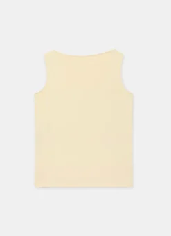 Butter Yellow Layering Scoop Neck Vest