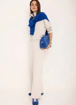 Cream Jersey Pintuck Super Soft Joggers