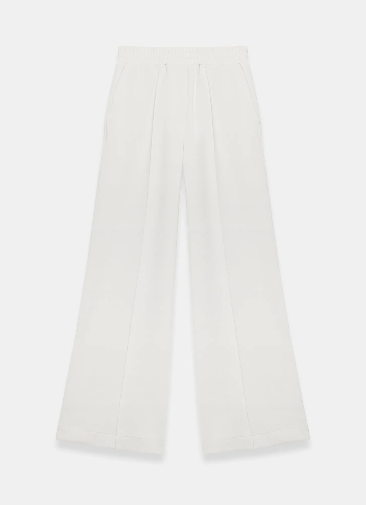 Cream Jersey Pintuck Super Soft Joggers