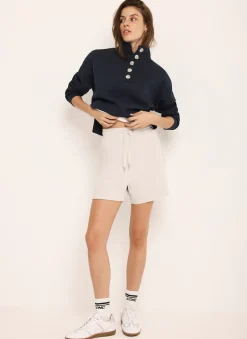 Cream Jersey Super Soft Shorts