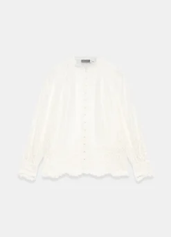 Cream Lace Detail Blouse