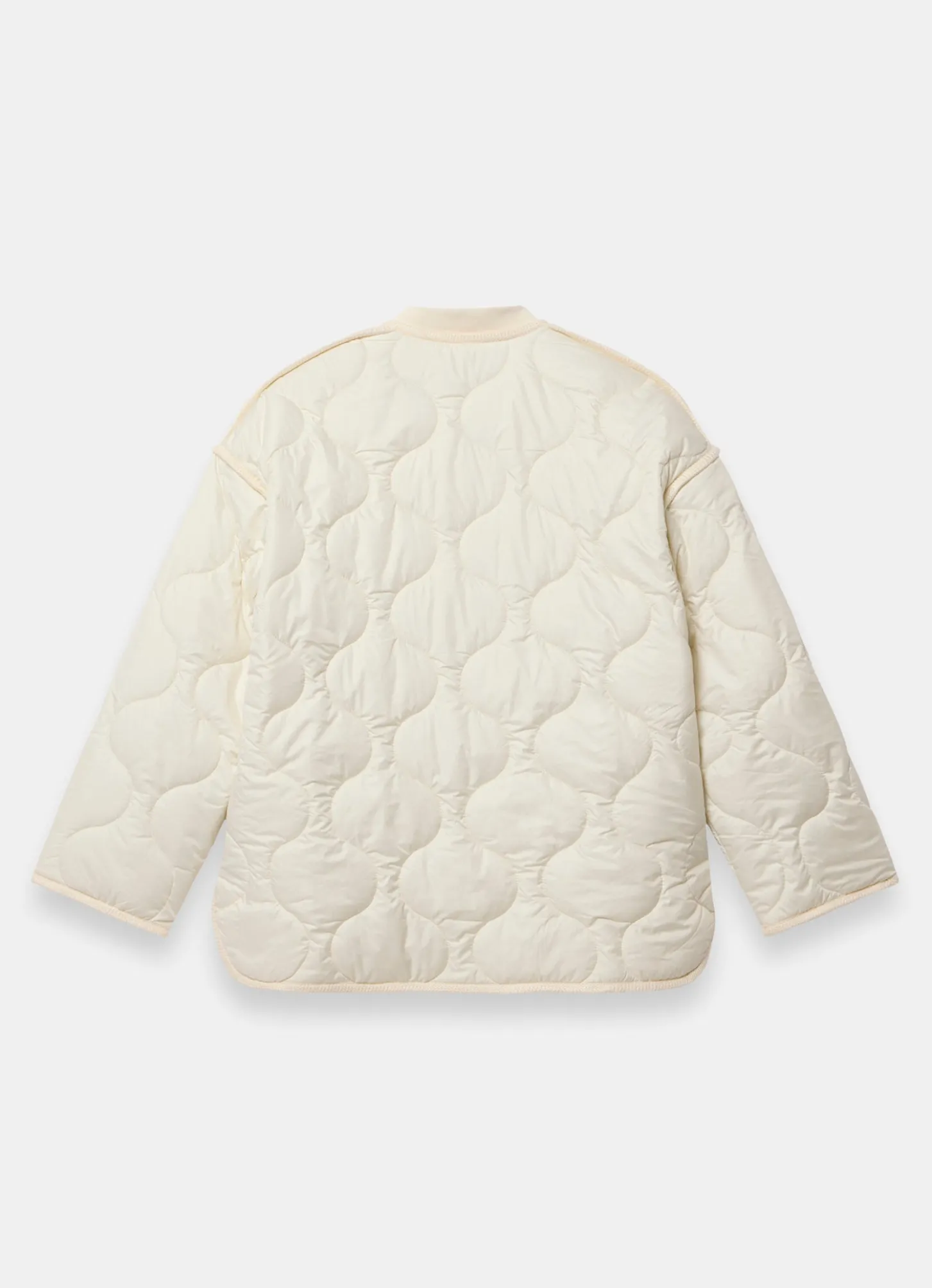 Cream Quilted Coat