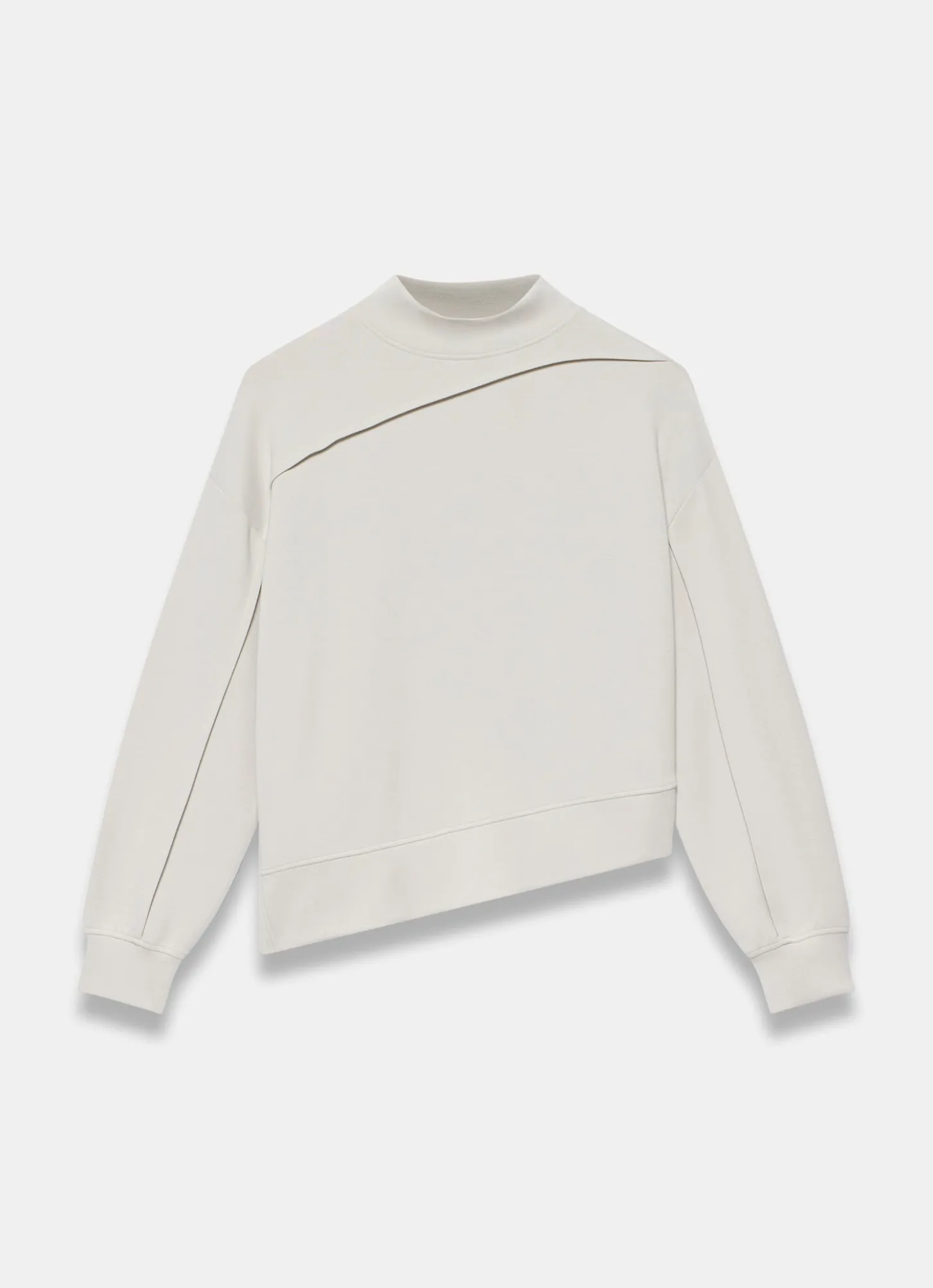 Cream Seam Detail Sweatshirt