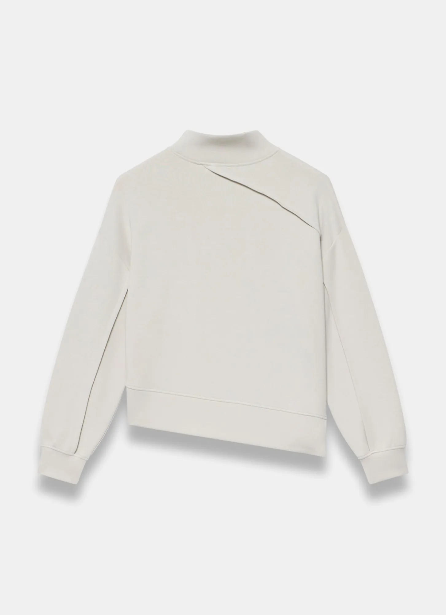 Cream Seam Detail Sweatshirt