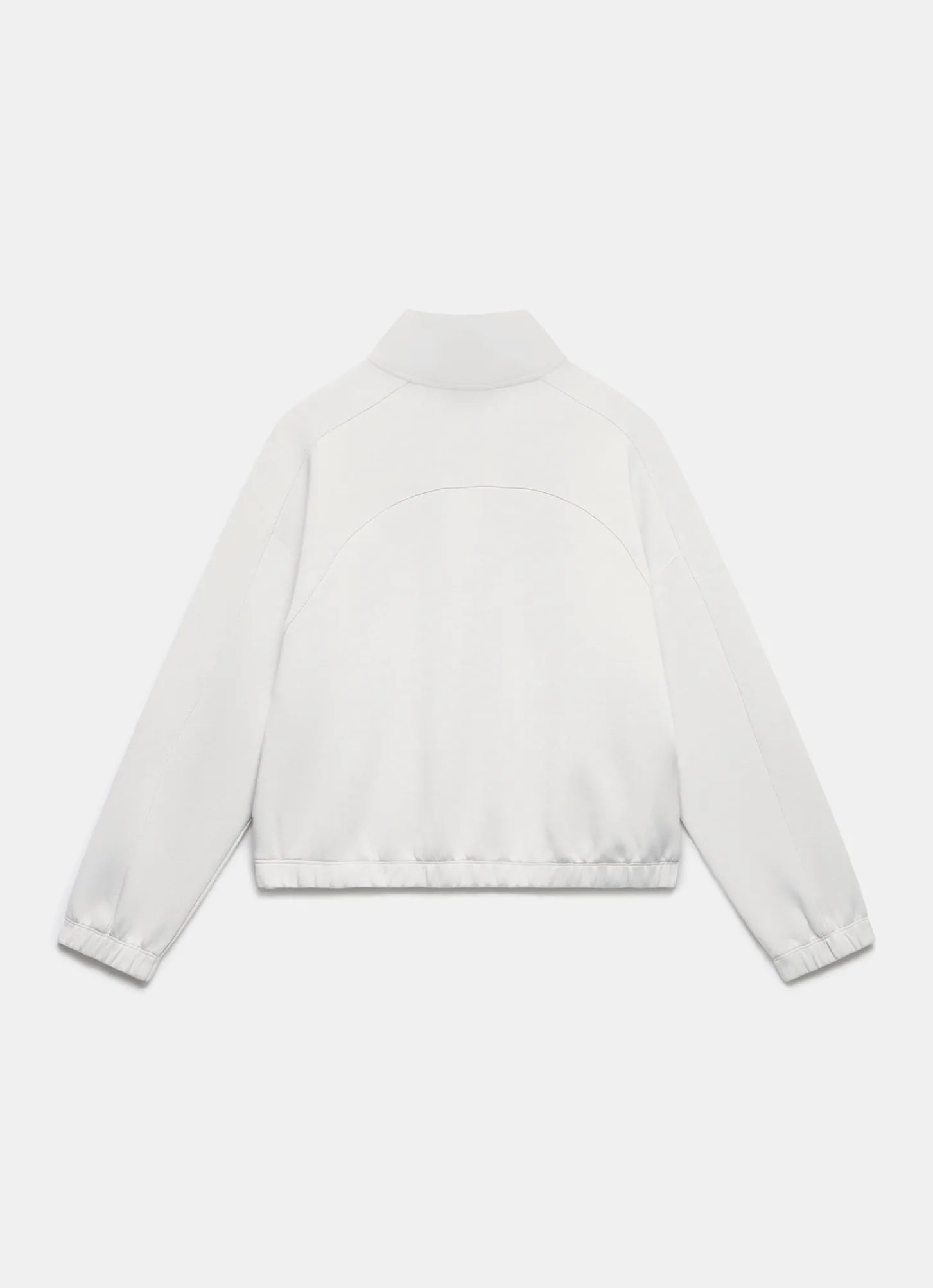 Cream Zip Detail Sweatshirt