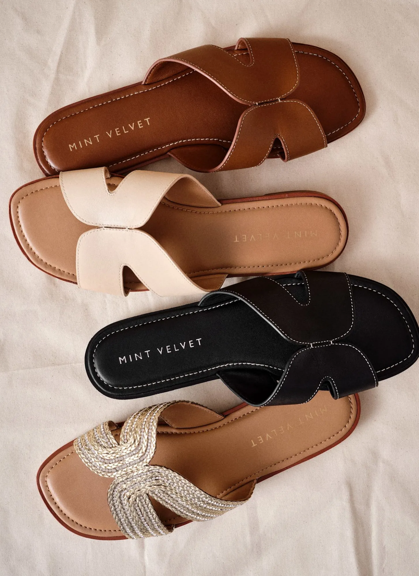 Darcy Black Leather Sandals