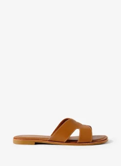 Darcy Tan Leather Sandals