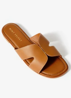 Darcy Tan Leather Sandals
