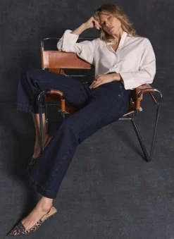 Dark Indigo Cropped Jeans